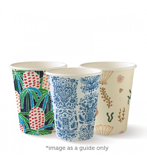280ML / 8OZ (90MM) ART SERIES SINGLE WALL BIOCUP - GST Included