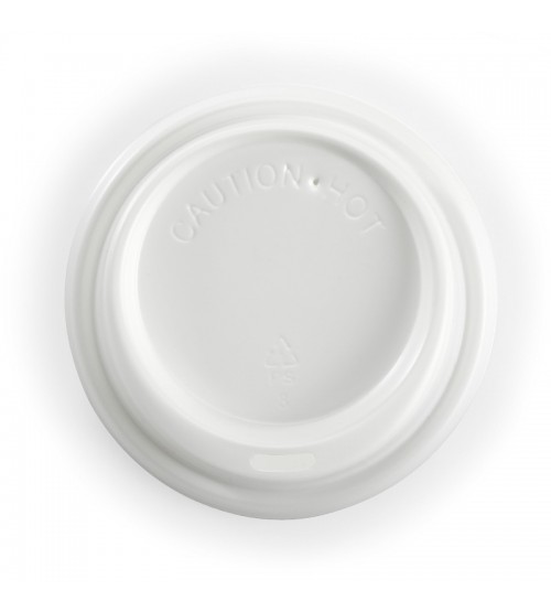 BIOPAK 80MM PS WHITE SMALL LID - GST Included