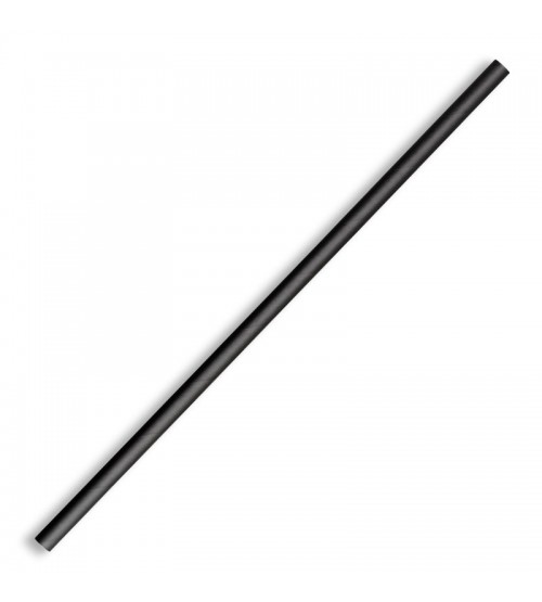 BIOPAK 6MM REGULAR BLACK STRAW