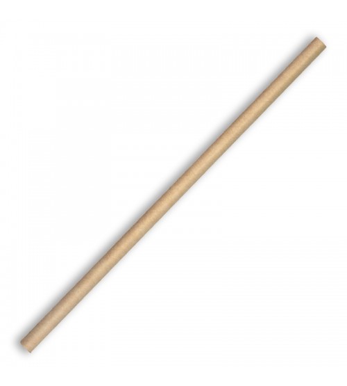 BIOPAK 6MM REGULAR KRAFT STRAW