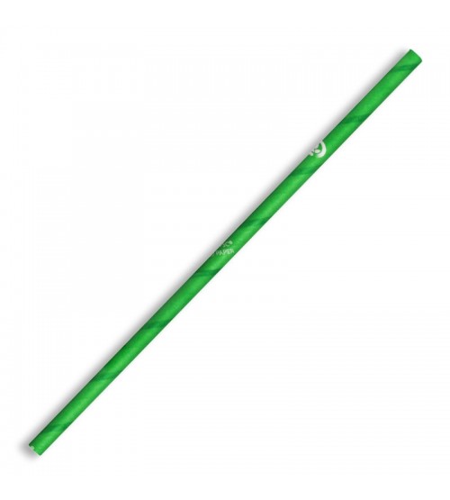 BIOPAK 6MM REGULAR GREEN STRAW