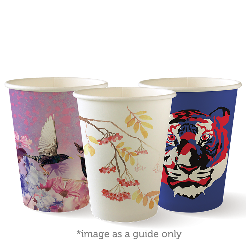 390ML / 12OZ (90MM) ART SERIES SINGLE WALL BIOCUP - GST Included ...