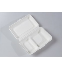 245 x 165 x 80 2 Compartment Organic Pulp Tray