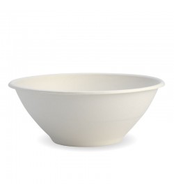 BIOPAK 1,180ML / 40OZ WHITE BIOCANE BOWL - GST Included