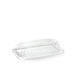 BIOPAK SMALL BIOCANE SUSHI TRAY PLA LID