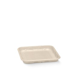 BIOPAK 5X5 BIOCANE PRODUCE TRAY (14X14X2CM) - GST INCLUDED