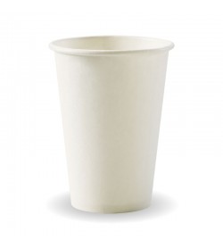 320ML / 10OZ (80MM) WHITE SINGLE WALL BIOCUP - GST Included