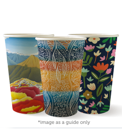 510ML / 16OZ (90MM) ART SERIES SINGLE WALL BIOCUP - GST Included