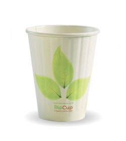 BIOPAK 255ML / 8OZ (80MM) LEAF DOUBLE WALL BIOCUP - GST Included