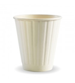 295ML / 8OZ (90MM) WHITE DOUBLE WALL BIOCUP