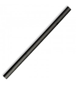 BIOPAK 10MM JUMBO BLACK STRAW