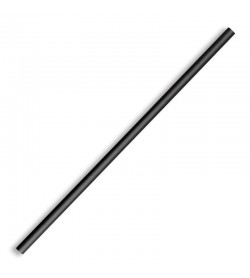 BIOPAK 6MM REGULAR BLACK STRAW