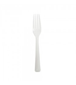 Plastic Fork White