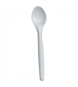 Plastic Teaspoon White