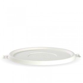 BIOPAK 800-1,180ML / 24-40OZ WHITE BIOCANE BOWL LID - GST Included