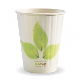 390ML / 12OZ (90MM) LEAF DOUBLE WALL BIOCUP - GST Included