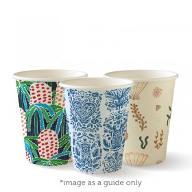 280ML / 8OZ (90MM) ART SERIES SINGLE WALL BIOCUP - GST Included