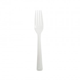 Plastic Fork White