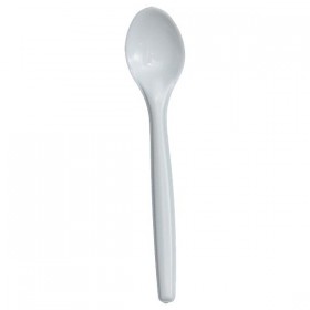 Plastic Teaspoon White