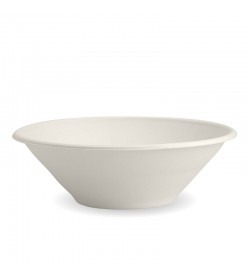 BIOPAK 940ML / 32OZ WHITE BIOCANE BOWL - GST Included